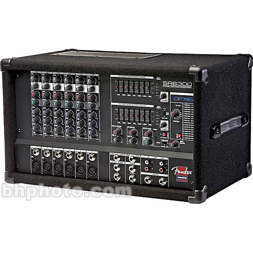 Fender SR6300 Powered Mixer 0716200000 B&H Photo Video