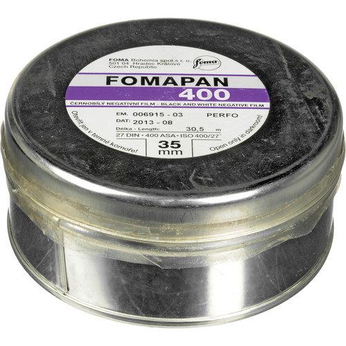 Foma Fomapan 400 Action Black and White Negative Film (35mm Roll Film 100' Roll)