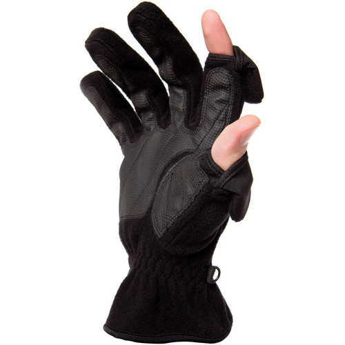 Freehands Women's Unlined Fleece Gloves (Small Black)