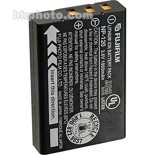 FUJIFILM NP120 Rechargeable LithiumIon Battery 15595878 B&H