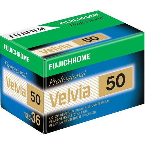 FUJIFILM Fujichrome Velvia 50 Professional RVP 50 Color Transparency Film (35mm Roll Film 36 Exposures 5-Pack)