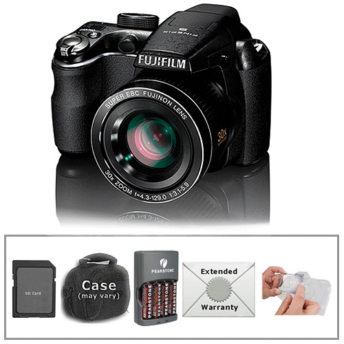 FUJIFILM FinePix S4000 Digital Camera with Deluxe Accessory Kit