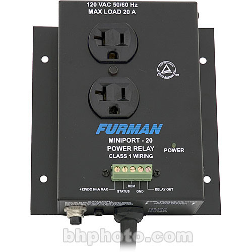 Furman Miniport 20 Power Relay Outlet MP20 B&H Photo Video
