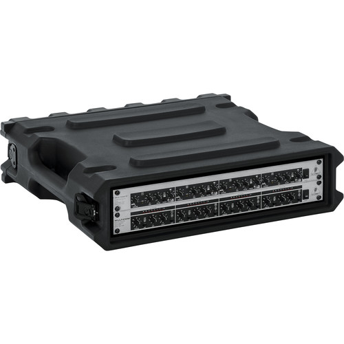 Gator G-PRO-2U-19 2-Space Rotationally Molded Rack Case