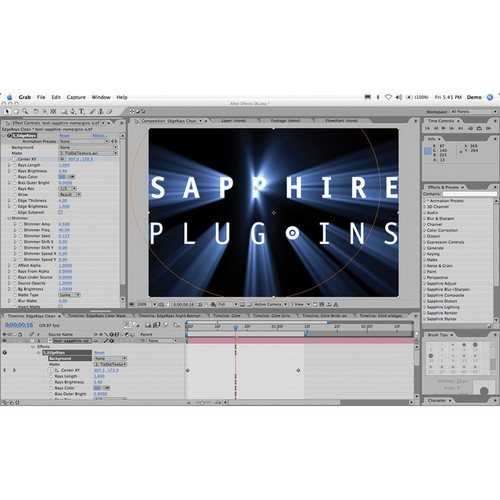 sapphire time after effects