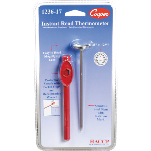 General Brand 1" Stainless Steel Darkroom Dial Thermometer