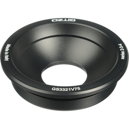 Gitzo SYSTEMATIC 75mm Bowl Head Adapter for Series 2 3 and 4 Tripods