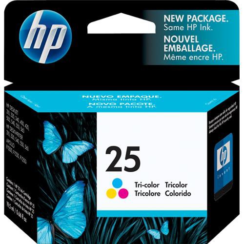 HP 25 Tricolor Inkjet Print Cartridge 51625A B&H Photo Video