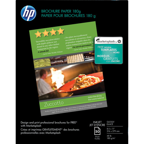 HP Brochure & Flyer Paper 8.5x11" 50 Sheets C6817A