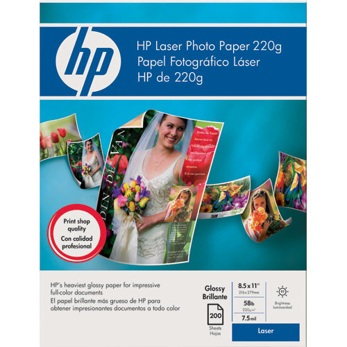 HP Color Laser Glossy Photo Paper (2sided) Q6607A B&H Photo