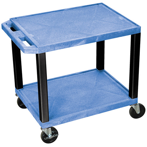 Luxor WT26BUE-B Tuffy Open Shelf A/V Cart (24.5 x 24 x 18