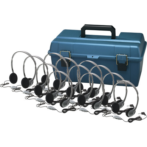 HamiltonBuhl LCP/12/HA2V 12-User Headphone Lab Pack LCP/12/HA2V