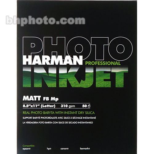 Harman Photo Matte FB Mp Printing Paper for Inkjet 1151512 B&H