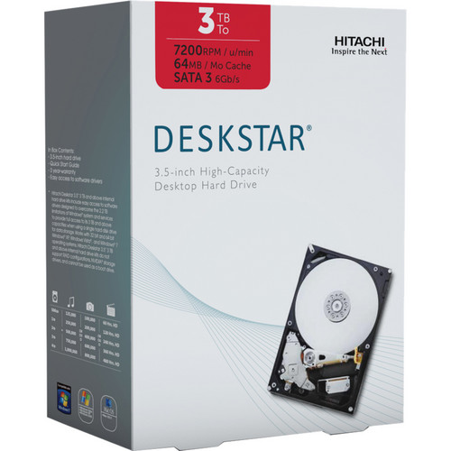 HGST 3TB Deskstar 3.5" SATA III Internal Desktop 0S03086