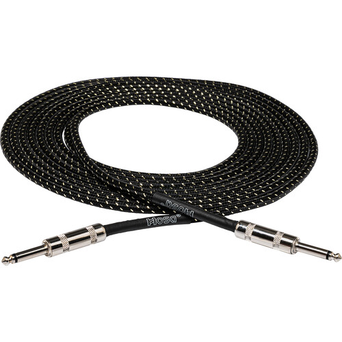 Hosa Technology 3GT Series Cloth Guitar Cable (Black/Gold) - 18'