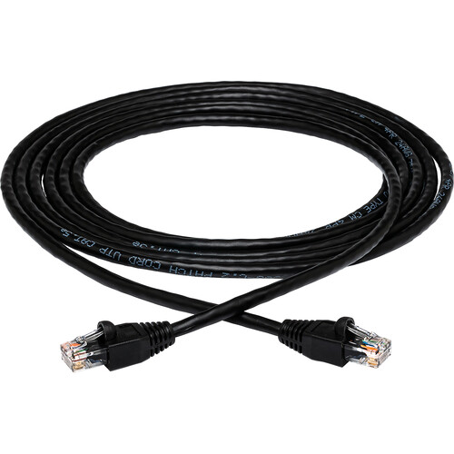 Hosa Technology Cat5e 10/100 Base-T Ethernet Cable (10' Black)