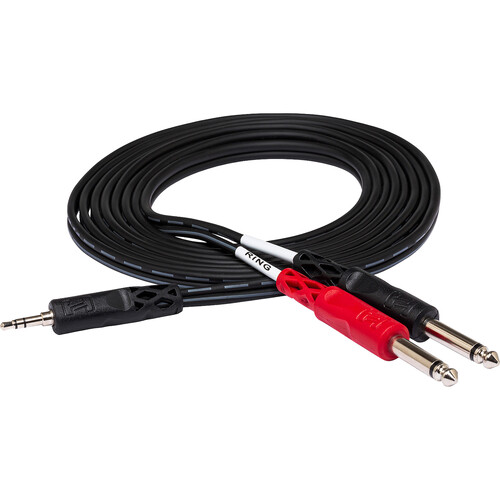 Hosa Technology Stereo Mini Male to 2 Mono 1/4