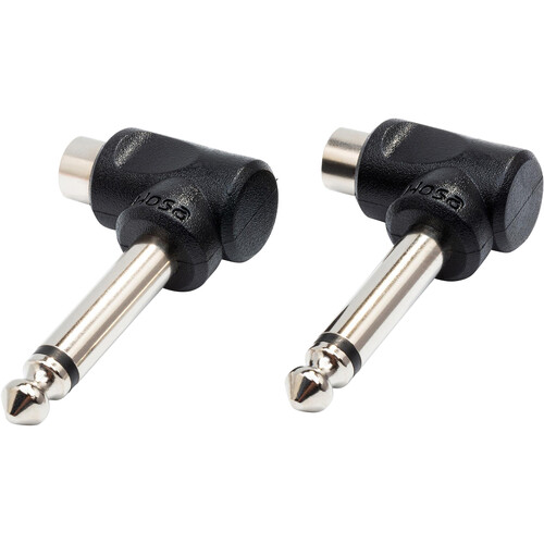 Hosa Technology GPR123 Phone to RCA Angled Adapter- (2)