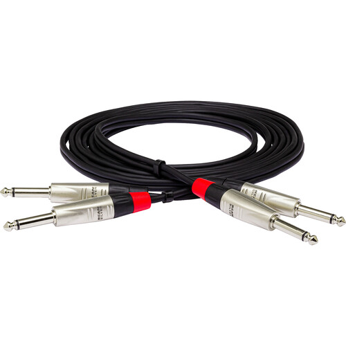 Hosa Technology Pro Stereo Interconnect 10 ft Cable with Dual REAN 1/4