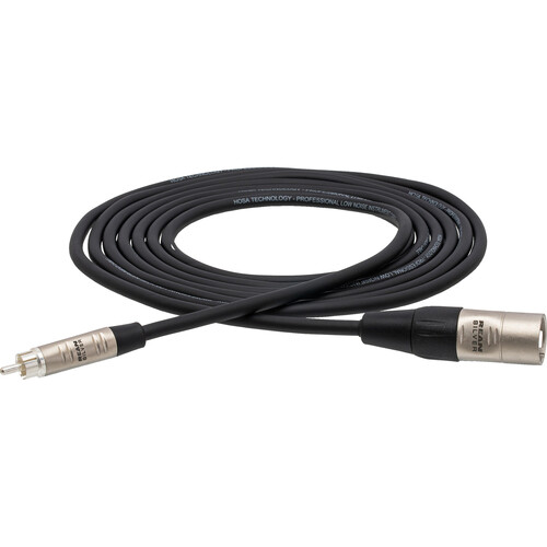 Hosa Technology HRX-003 Unbalanced RCA Male to 3-Pin XLR Male Audio Cable (3')