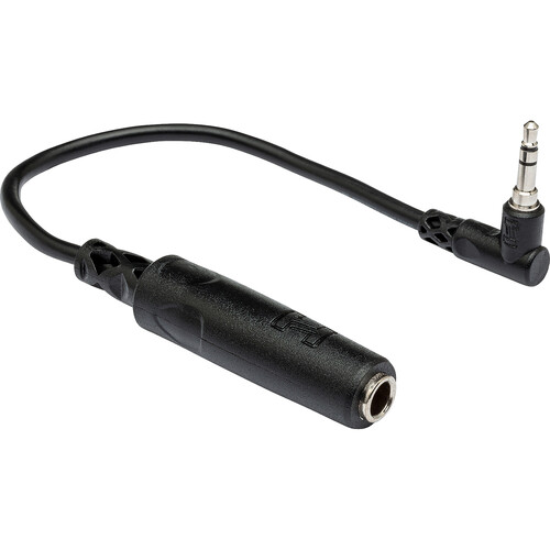 Hosa Technology Stereo Mini Angled Male to Stereo 1/4