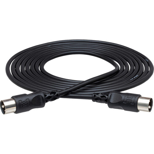 Hosa Technology MIDI 5-Pin DIN to MIDI 5-Pin DIN Cable - 20' (Black)