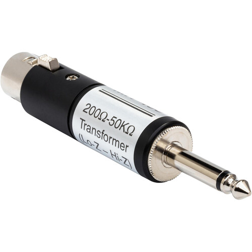 Hosa Technology Impedance Transformer XLR Female Mic Lo-Z to Instrument 1/4