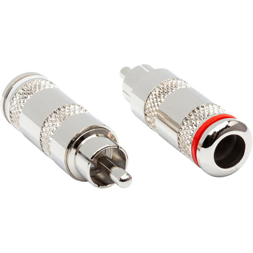Hosa Technology RCA-025 Color-Coded RCA Male Connectors (2 Pieces)