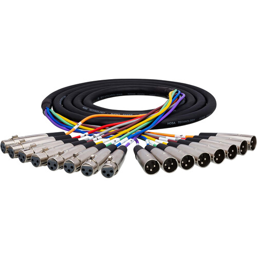 Hosa Technology XLR803 8-Channel Male XLR to Female XLR Snake Cable - 9.9' (3 m)