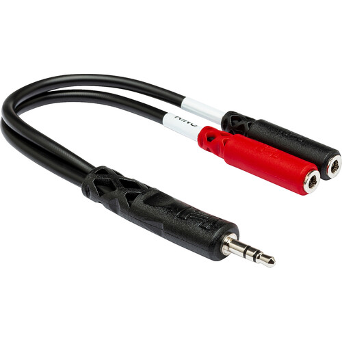 Hosa Technology 3.5mm TRS to Dual 3.5mm TSF Stereo Breakout Cable (6