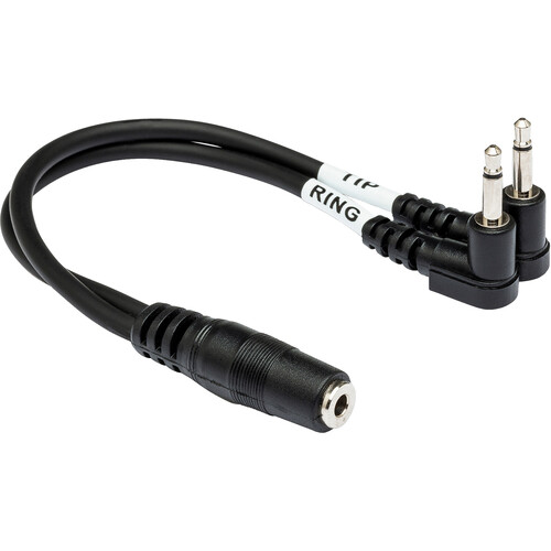 Hosa Technology Stereo 3.5mm Female to Dual Mono 3.5mm Male Airline Adapter (6