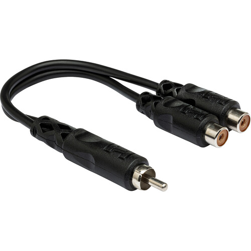 Hosa Technology RCA Male to 2 RCA Female Y-Cable - 6