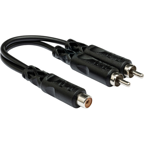 Hosa Technology RCA Female to 2 RCA Male Y-Cable - 6