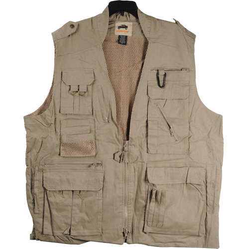 Humvee by CampCo Safari Photo Vest (XX-Large Khaki)