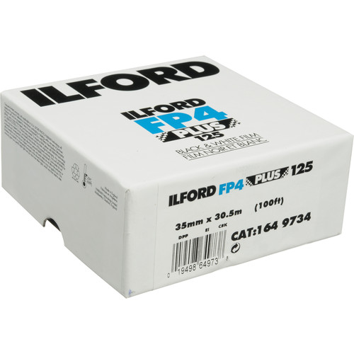 Ilford FP4 Plus Black and White Negative Film (35mm Roll Film 100' Roll)