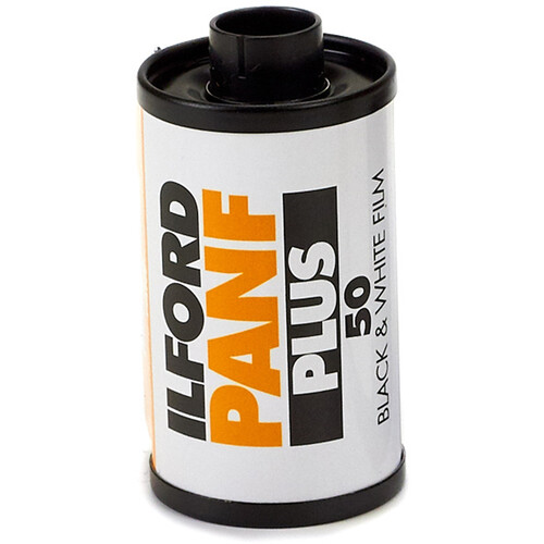 Ilford Pan F Plus Black and White Negative Film (35mm Roll Film 36 Exposures)