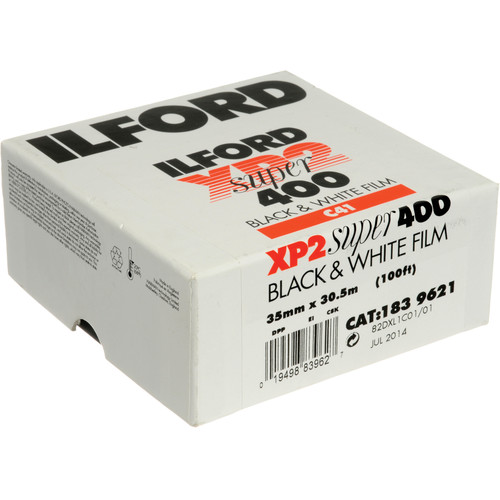 Ilford XP2 Super Black and White Negative Film (35mm Roll Film 100' Roll)