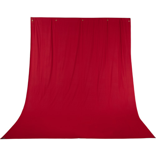 Impact Solid Muslin Background (10 x 12' Ruby Red)