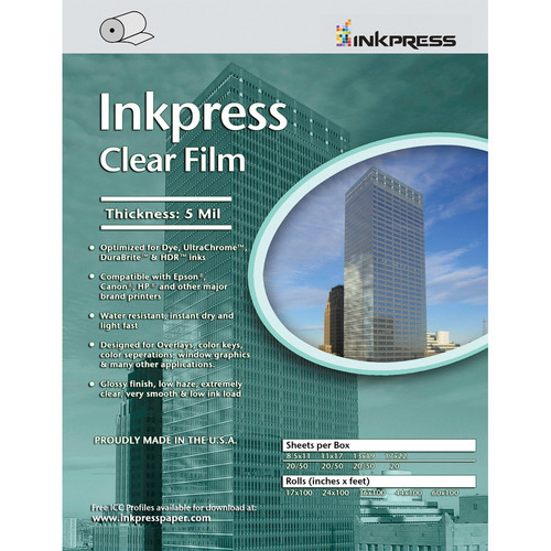 Inkpress Media Clear Film (5 mil 60