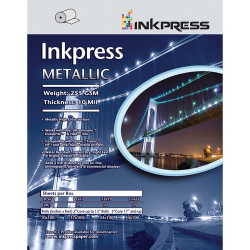 Inkpress Media Metallic Photo Paper (255 gsm 24
