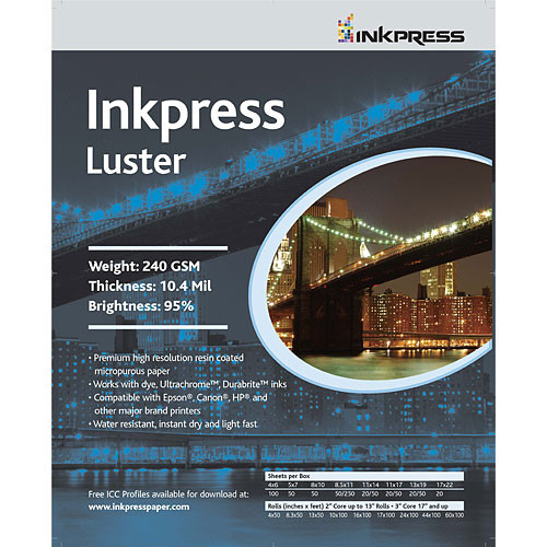 PCL172220 INKPRESS LUSTER, SINGLE SIDED