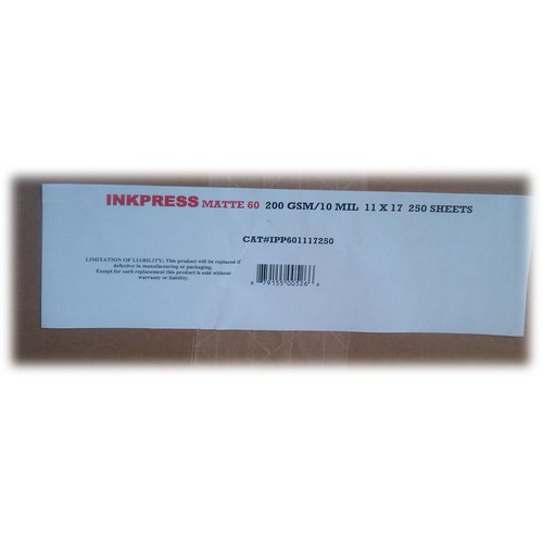 Inkpress Media Matte 60 Inkjet Paper (Bright White 11 x 17