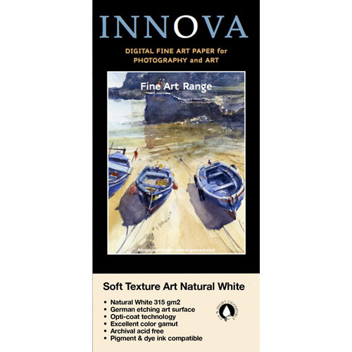 Innova Soft Textured Natural White 315 gsm Archival Inkjet Paper (8.5 x 11