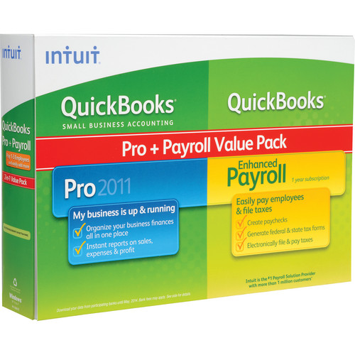 Intuit QuickBooks Pro + Payroll Enhanced Value Pack 413587 B&H
