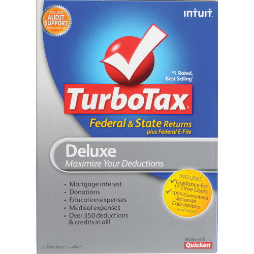 Intuit TurboTax Deluxe Software (Federal/State) 414644 B&H Photo