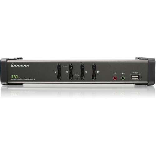 IOGEAR GCS1104 4Port USB DVI KVMP Switch with Audio and GCS1104