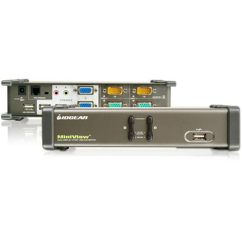 IOGEAR Dual View GCS1742 2Port USB KVM Switch with Dual GCS1742