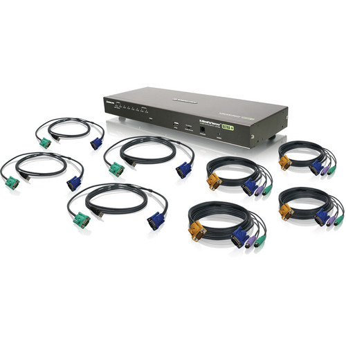 IOGEAR 8-Port USB PS/2 Combo KVM Switch