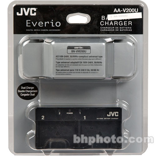JVC AAV200U Dual Battery Charger AAV200U B&H Photo Video