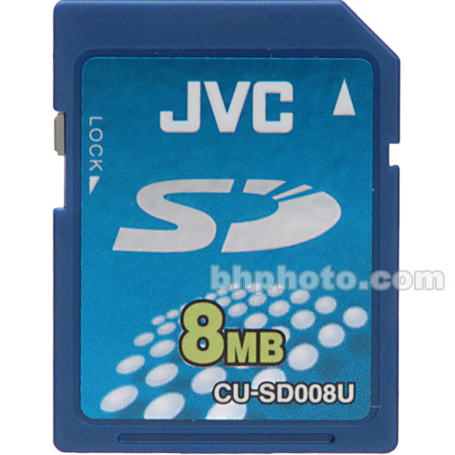 JVC CUSD008U 8MB Secure Digital (SD) Card CUSD008U B&H Photo